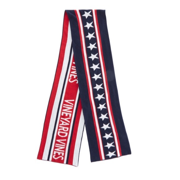 NWT Vineyard Vines Boys Red Blue Hat & Scarf Set - Picture 3 of 10